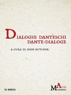 cover image of Dialoghi danteschi / Dante-Dialoge